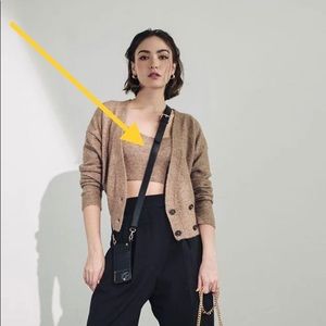 Bandolier leather crossbody strap with d rings